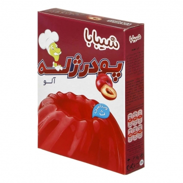 پودر ژله آلو ویتامین ث 100 گرمی شیبابا