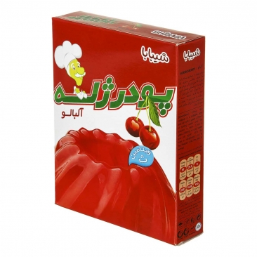 پودر ژله ‌با طعم ‌آلبالو 100 گرمی شیبابا