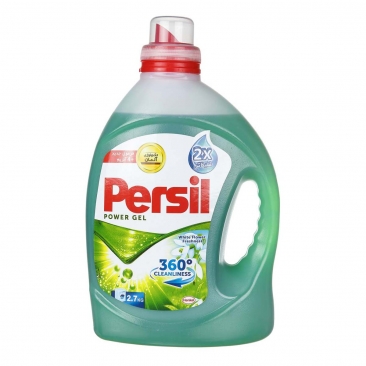 مایع لباسشویی کنسانتره حاوی آنزیم با پاکیزگی 360 درجه سبز 2700 گرمی پرسیل