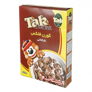 کرن ‌فلکس شکلاتی 375 گرمی تک‌ماکارون