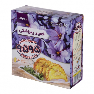 خمیر پیراشکی زعفرانی منجمد 15 عددی 500  گرمی 9595