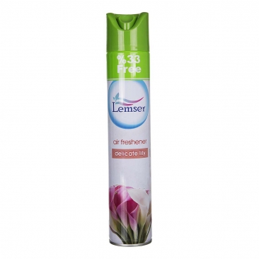 اسپری خوشبو کننده هوا delicate lily با حجم 400 میلی لیتری لمسر