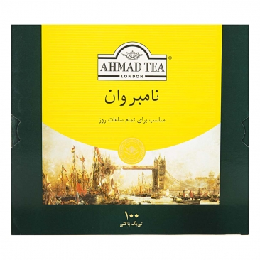 چای سیاه کیسه‌ای نامبر وان 100 عددی احمد
