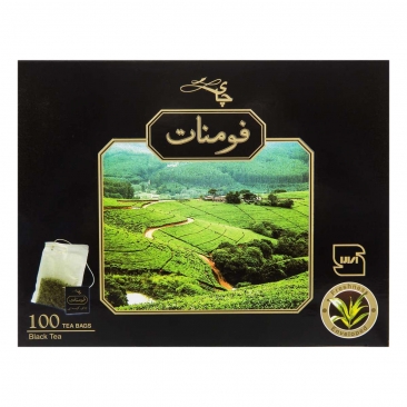 چای سیاه کیسه‌ای 100 عددی فومنات