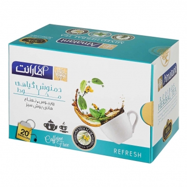 دمنوش گیاهی رویبوس و نعناع و هانی بوش سبز  20 عددی آمارانت