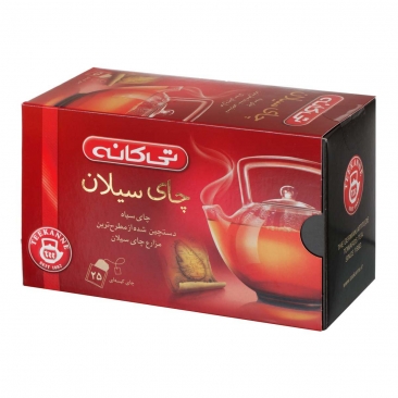 چای سیاه کیسه‌ای سیلان 25 عددی تی‌کانه