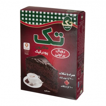 پودر کیک براونی 500 گرمی تک‌ماکارون