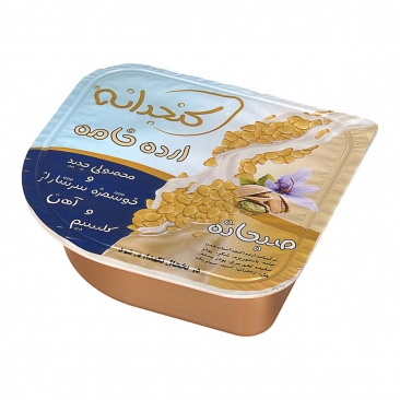 ارده خامه پسته زعفرانی 100 گرمی کنجدانه