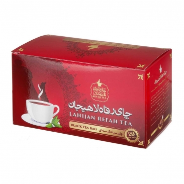 چای سیاه کیسه‌ای 20 عددی رفاه لاهیجان
