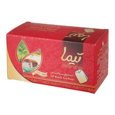 چای سیاه کیسه‌ای 20 عددی تیما