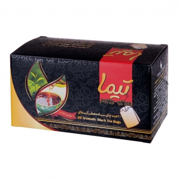 چای سیاه کیسه‌ای معطر 20 عددی تیما