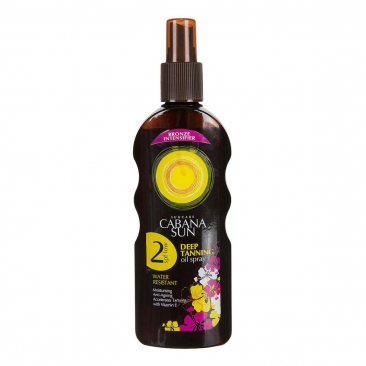 روغن  برنزه کننده قوی آفتاب با spf 2 با حجم 200 میلی لیتری کاباناسان