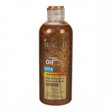روغن برنزه کننده و ویتامینه با spf 4 با حجم 250 میلی لیتری سی گل