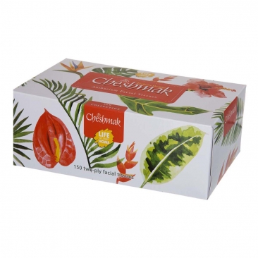 دستمال کاغذی طرح آنتریوم دو لایه 150 برگ چشمک