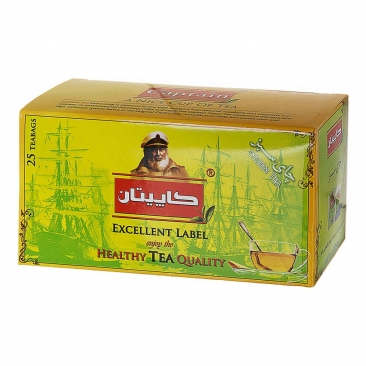 چای سبز کیسه‌ای 25 عددی کاپیتان