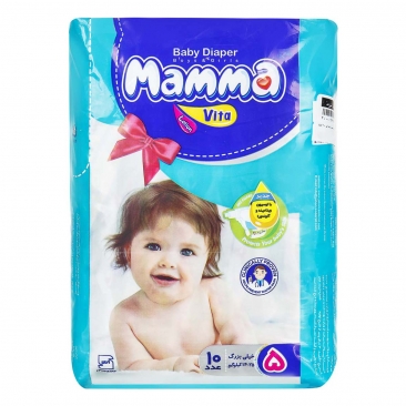 پوشک بچه سایز 5 (14 تا 25 کیلو گرم) 10عددی ماما