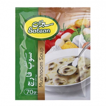 سوپ قارچ 70 گرمی سبزان