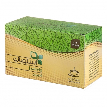 چای سبز شیرین 20 عددی استویانو