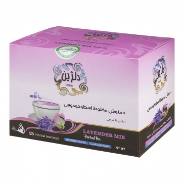 دمنوش مخلوط اسطوخودوس 15 عددی دلژین
