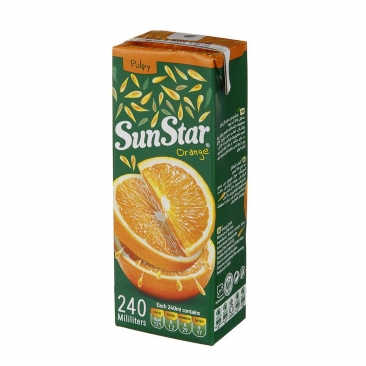 نوشیدنی بدون گاز پرتقال 240 میلی لیتری سان استار