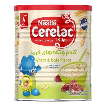 سرلاک گندم و تکه‌های خرما 400 گرمی نستله