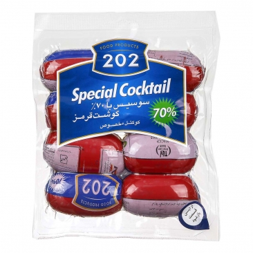 سوسیس کوکتل مخصوص 70 درصد گوشت 500 گرمی 202