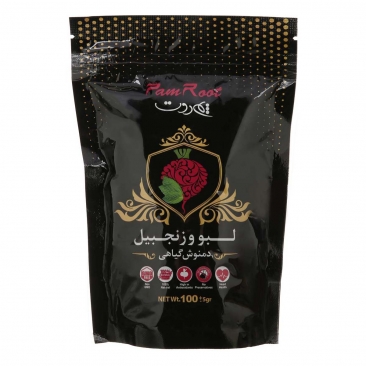 دمنوش گیاهی لبو و زنجبیل 100 گرمی پم روت