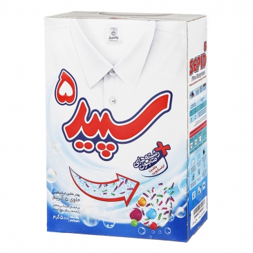 پودر ماشین لباسشویی 5 آنزیم 500 گرمی سپید