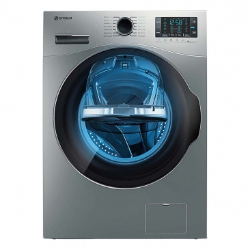 ماشین لباسشویی نقره ای 8 کیلویی مدل SWM-843 اسنوا