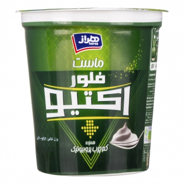 ماست فلور اکتیو همزده کم چرب پربیوتیک 900 گرمی هراز