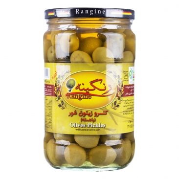 زیتون شور با هسته ‌700 گرمی رنگینه‌