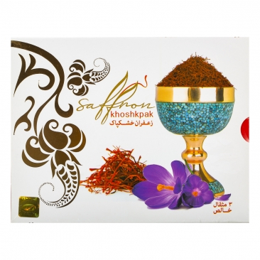 زعفران سرگل کریستال 3 مثقال خشکپاک 