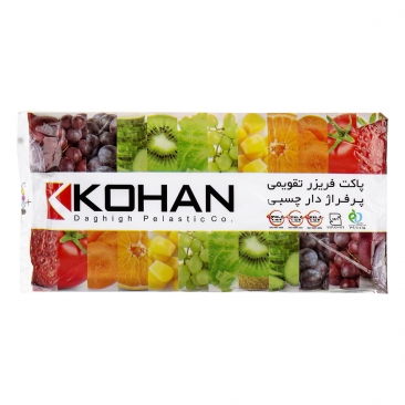 پاکت فریزر چسبی 100 عددی کهن