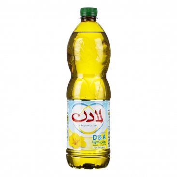 روغن کانولا حاوی امگا سه و شش مخصوص پخت و پز و سالاد 900 میلی لیتری لادن