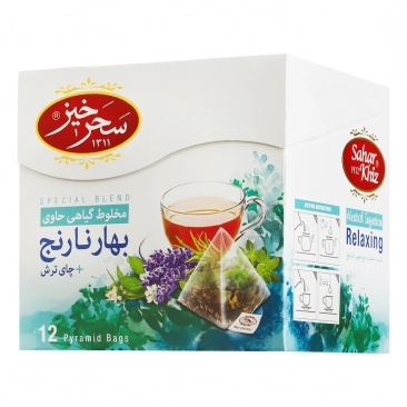 مخلوط گیاهی حاوی بهار نارنج و چای ترش 12 عددی سحرخیز