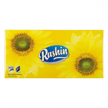 دستمال کاغذی دو لایه 100 برگ راشین