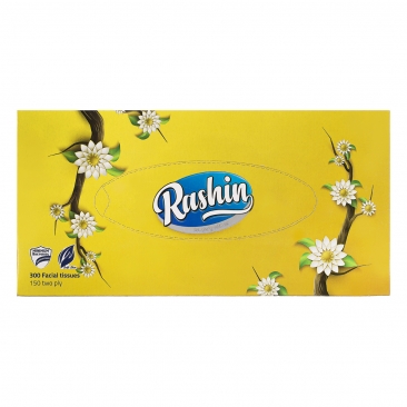 دستمال کاغذی دولایه 150 برگ راشین