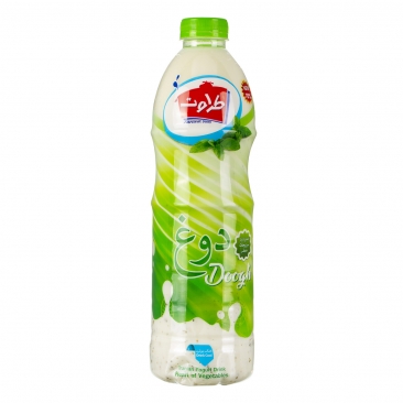 دوغ گرمادیده بدون گاز با طعم سبزیجات معطر 1.5 لیتری طراوت