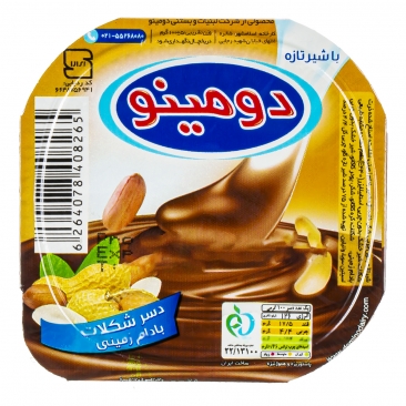 دسر شکلاتی بادام زمینی 100 گرمی دومینو