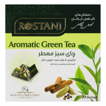 دمنوش گیاهی چای سبز معطر 20 عددی رستنی