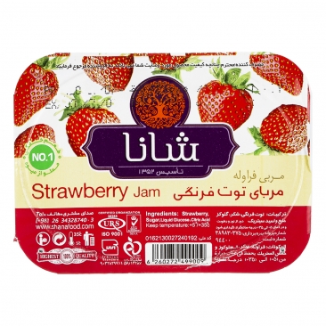 مربا توت فرنگی 225 گرمی شانا