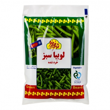 لوبیا سبز خرد شده 400 گرمی شهر فیروزه