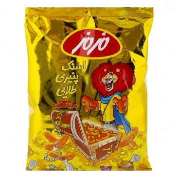 اسنک پنیری طلایی 110 گرمی مزمز