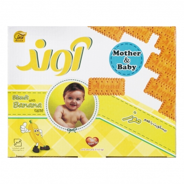 بیسکویت با طعم موز 1140 گرمی آوند