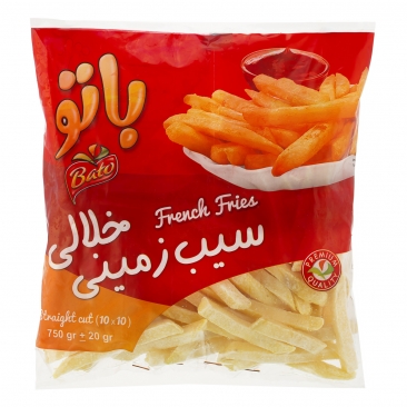 سیب زمینی سرخ شده نیمه آماده منجمد خلالی 750 گرمی باتو