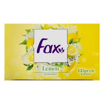صابون حمام با رایحه لیمو 6 عددی 125 گرمی فاکس