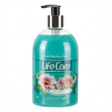 مایع دستشویی سبز 500 گرمی لایف کر
