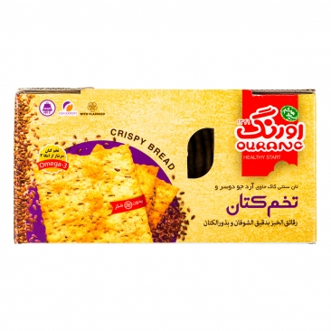 نان سنتی کاک جو دوسر و تخم کتان 450 گرمی اورنگ