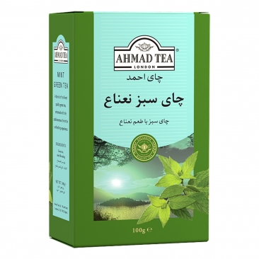چای سبز نعنا 100 گرمی احمد