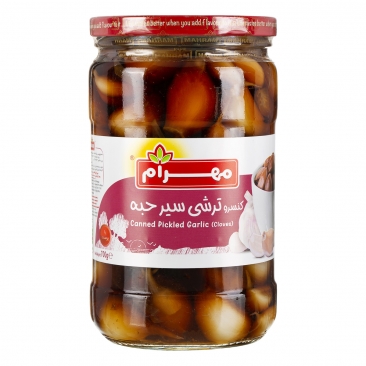 کنسرو ترشی سیر حبه 700 گرمی مهرام